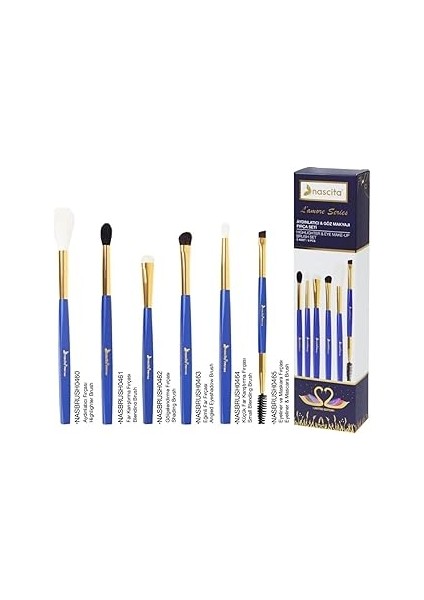 Nascita Lamore Serisi 6'lı Aydınlatıcı ve Göz Makyajı Fırça Seti