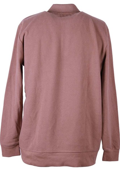 Polo Yaka Selanik Bej Erkek Sweatshirt 5052 modelleri