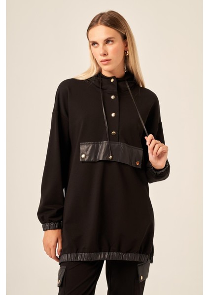 Kadın Kruvaze Düğme Detaylı Yelek Siyah 20763 fiyatları