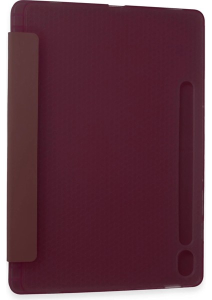 OMR02 Samsung Galaxy Tab A9 Kılıf Kalemlikli Mars Tablet Kılıfı - Mürdüm fiyatları