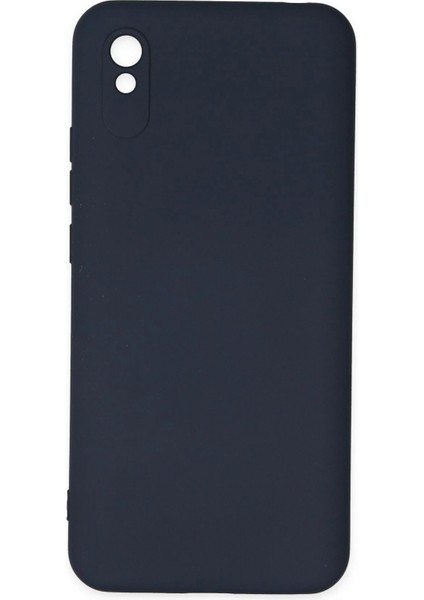 OMR02 Xiaomi Redmi 9A Kılıf Nano Içi Kadife Silikon - Lacivert