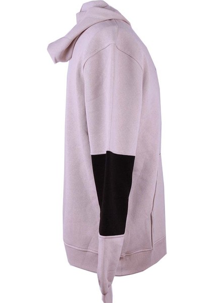 Kapüşonlu Kol Parçalı Kanguru Cep 3 Iplik Gri Erkek Sweatshirt 5731 fiyatları