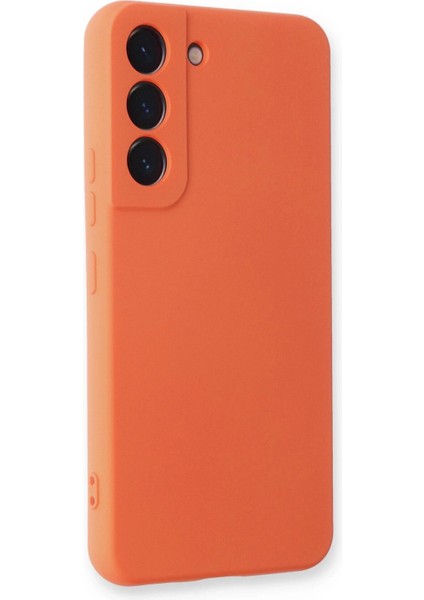 OMR02 Samsung Galaxy S22 Plus Kılıf Nano Içi Kadife Silikon - Turuncu fiyatları