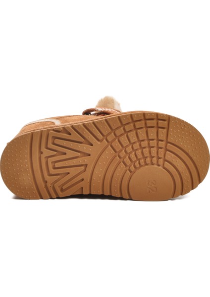 Taba Süet Bağcıklı Unisex Çocuk Spor Ayakkabı 412445 F indirimleri