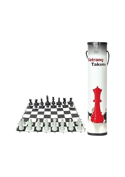 Karton Rulo Pratik Satranç Takımı