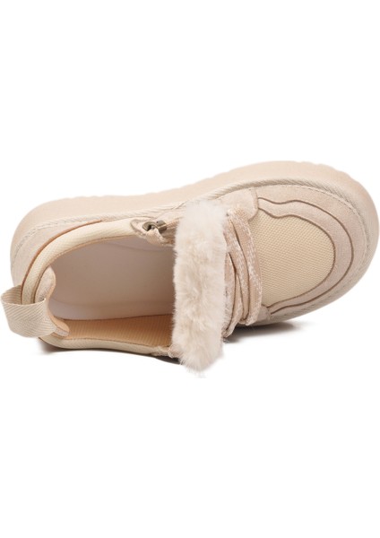 Bej Süet Bağcıklı Unisex Çocuk Spor Ayakkabı 412445 F fırsatları