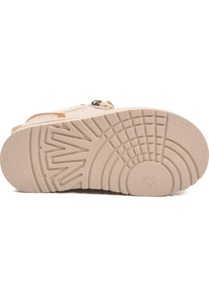 Bej Süet Bağcıklı Unisex Çocuk Spor Ayakkabı 412445 F indirimleri