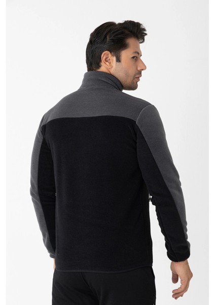 Erkek Tam Fermuarlı Polar Sweat Siyah 6051-10 fiyatları