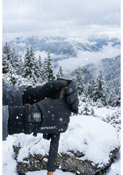Outdoor Taktikal Kışlık Spor Eldiven - Pusulalı, Termometreli ve Dokunmatik Ekran Özellikli - Kayak, Dağcılık, Kamp Için Suya Dayanıklı tasarım modelleri