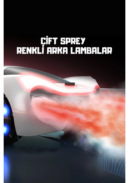 Uzaktan Kumandalı LED Işıklı Sesli Müzikli Buhar Atan Şarj Istasyonlu 4x4 Rc Elektirikli Araba 23 cm fırsatları