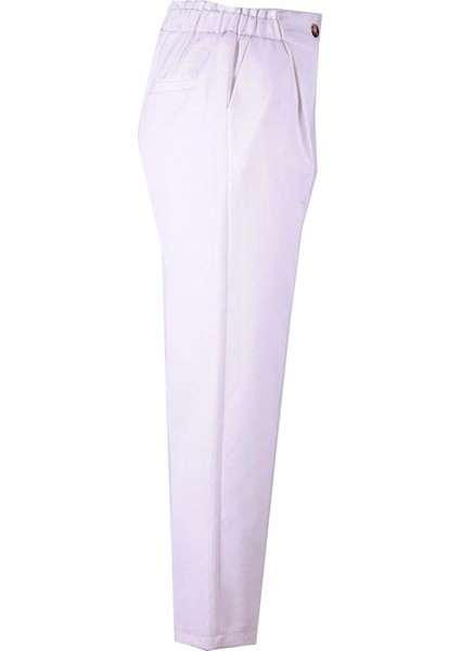 Arka Lastikli Ekru Kadın Pantolon 1417 fiyatları