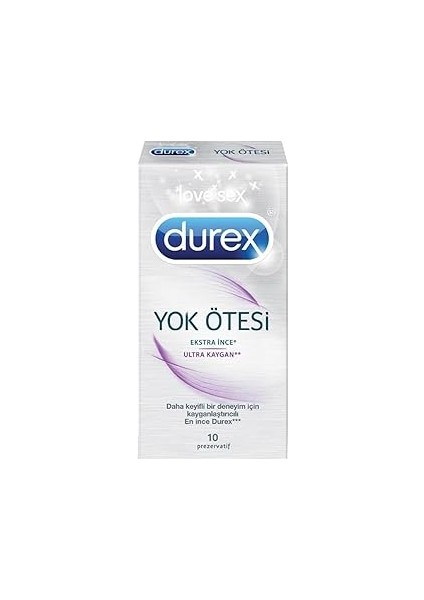 Durex Yok Ötesi Kaygan Prezervatif 10 Lu
