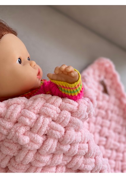 Alize Puffy El Örgü Bebek Battaniyesi