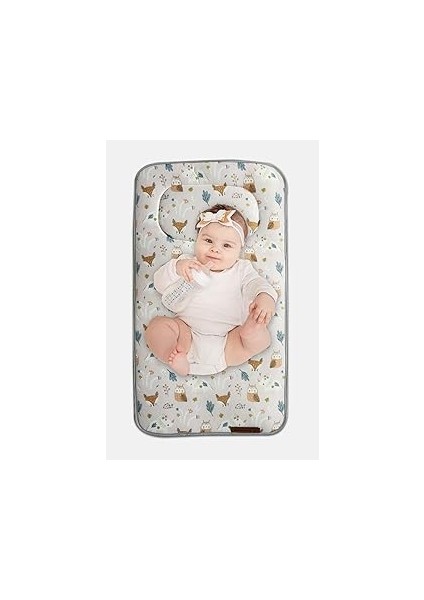 Rivaistanbul Hayvan Desenli Yenidoğan Alt Açma Değiştirme Pedi Minderi Örtüsü