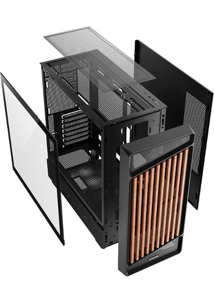 F19 750W 80PLUS Bronze 4X120MM Argb Fanlı Atx Siyah Bilgisayar Kasası