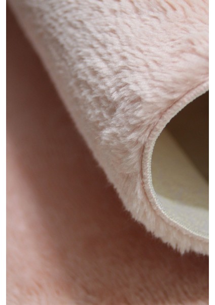 Pudra Pembe Banyo Halısı Peluş Post Halı Klozet 2 Li Takımı 80X120 + 80X60 fiyatları