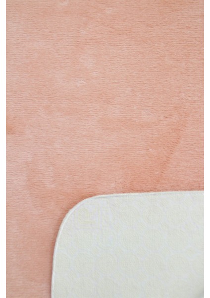 Pudra Pembe Banyo Halısı Peluş Post Halı Klozet 2 Li Takımı 80X120 + 80X60 indirimleri