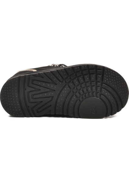 Siyah Süet Bağcıklı Unisex Çocuk Spor Ayakkabı 412445 F indirimleri