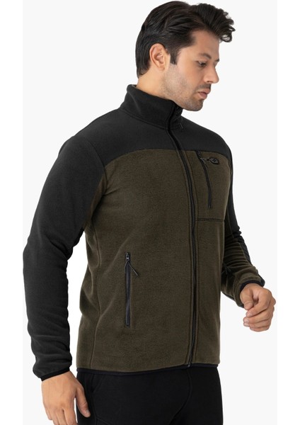 Erkek Tam Fermuarlı Polar Sweat Haki 6051-04 fiyatları