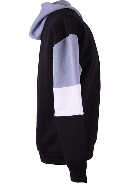 Üç Ip Şardonlu Bisiklet Yaka Parçalı Siyah Erkek Sweatshirt 5298 fiyatları