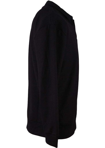 Polo Yaka Modal Siyah Erkek Sweatshirt 1065 fiyatları