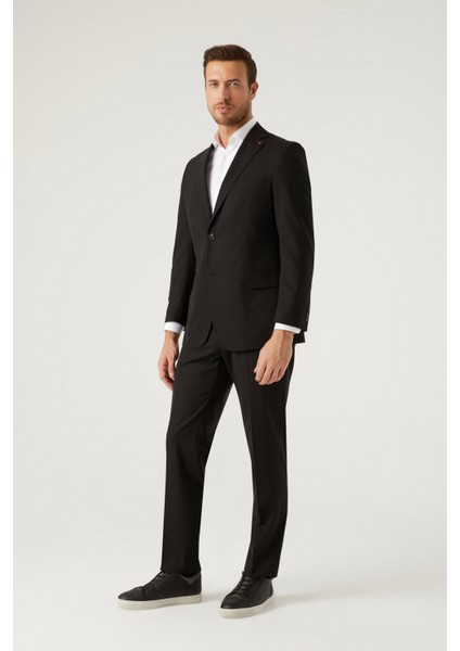 Ds Damat Comfort Fit Siyah Düz Takim Elbise indirimleri