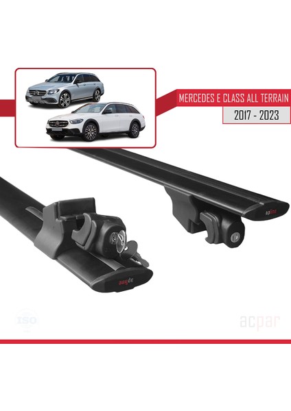 Mercedes E Class 5 (W213) All Terrain 2017-2023 Arası ile Uyumlu Hook Model Ara Atkı Tavan Barı Siyah 2 Adet indirimleri