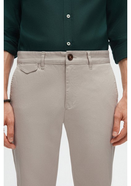 Slim Fit Taş Armürlü Chino Pantolon fiyatları