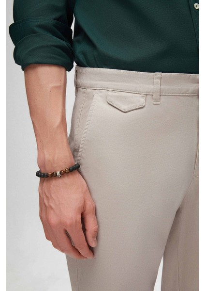 Slim Fit Taş Armürlü Chino Pantolon modelleri