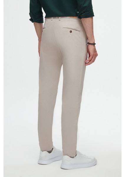 Slim Fit Taş Armürlü Chino Pantolon fırsatları