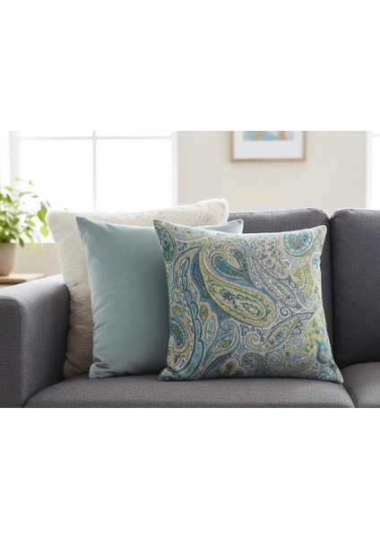 Core, %100 Pamuklu Botanik Desenli Kırlent Kılıfı modelleri