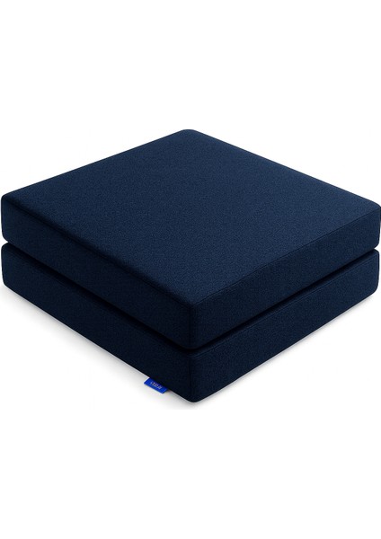 Fermuarlı 2'li Sandalye Minderi 40X40 cm Sünger Sandalye Minderi Bağcıklı Antrasit