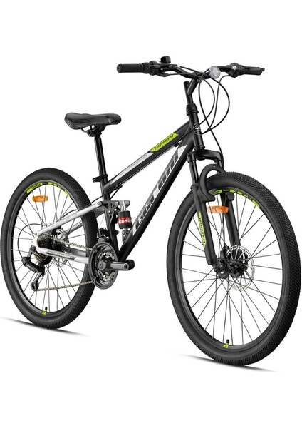 Hunter - 27.5" - Mtb - 17' - 21 Vites - M.disc - Mat Siyah-Gri/yeşil