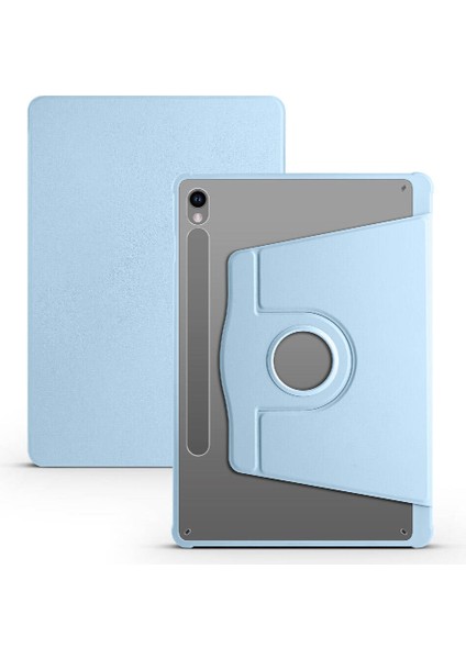 Galaxy Tab S9 Kılıf Uyumlu Vlmt Termik Kalem Bölmeli Dönebilen Standlı Kılıf-Mavi