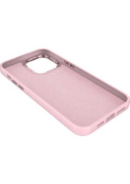 Apple iPhone 12 Pro Kılıf Metal Çerçeve ve Buton Tasarımlı Silikon Vlmt Luna Kapak-Lila fırsatları