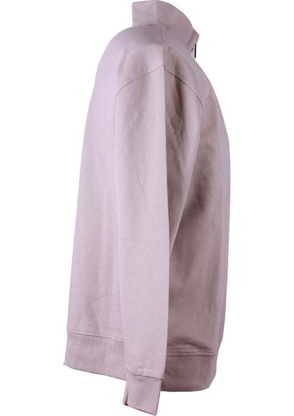 Diyagonel Yarım Fermuarlı 3 Iplik Kum Erkek Sweatshirt 5470 fiyatları