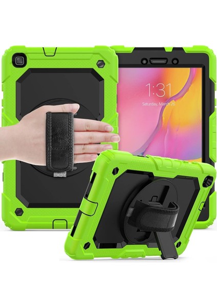 OMR02 Samsung Galaxy T290 Tab A 8 Kılıf Pars Tablet Kapak - Yeşil indirimleri