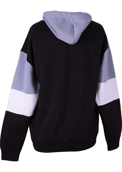 Üç Ip Şardonlu Bisiklet Yaka Parçalı Siyah Erkek Sweatshirt 5298 modelleri