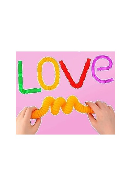 Evefix Pop Tubes Anti Stres Duyusal Oyuncak Bubble Fidget (4 Adet )