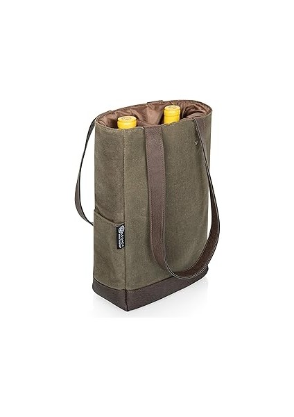 Legacy - Piknik Zamanı Markası, Şişe Yalıtımlı Çantası, Eskitilmiş Mumlu Kanvas Alışver