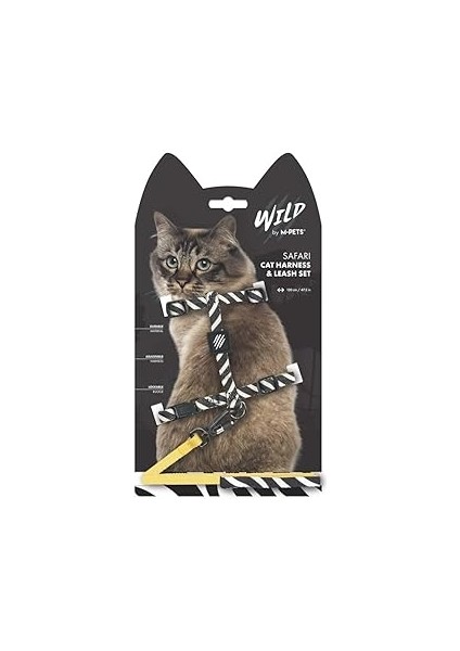 M-Pets Wild Safari Kedi Göğüs Tasması Set