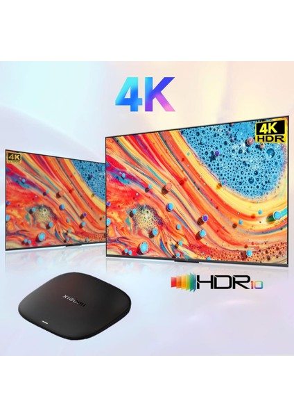 Mi Box S 4K Android Tv Box 3. Nesil 2 GB Ram HDMI ve Wi-Fi Desteği Siyah