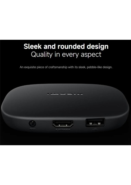 Mi Box S 4K Android Tv Box 3. Nesil 2 GB Ram HDMI ve Wi-Fi Desteği Siyah