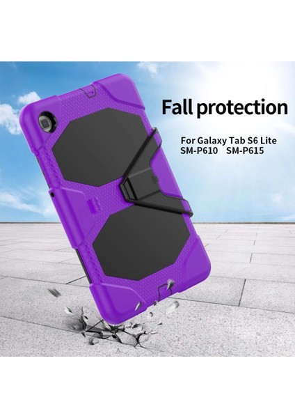 OMR02 Samsung Galaxy P610 Tab S6 Lite 10.4 Kılıf Griffin Tablet Kapak - Mor modelleri