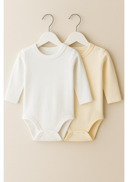 Uzun Kollu 2li Omuzdan Çıtçıtlı Zıbın&body Unisex Zıbın modelleri