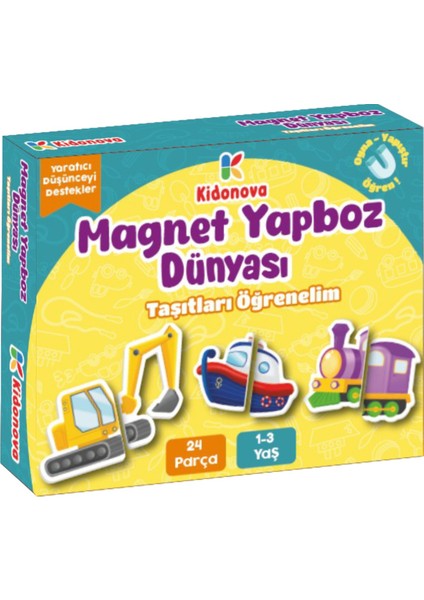 Magnet Yapboz Dünyası - Taşıtları Öğrenelim (1-3 Yaş) fırsatları