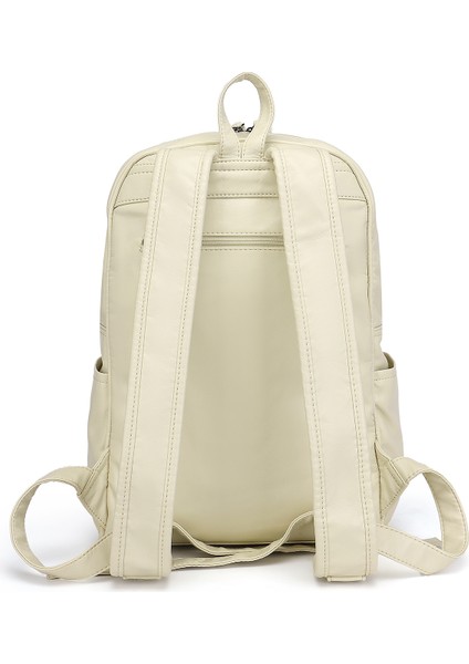 Barcelona Günlük Çok Cepli Orta Boy Kadın Sırt Çantası 1872 Bej modelleri