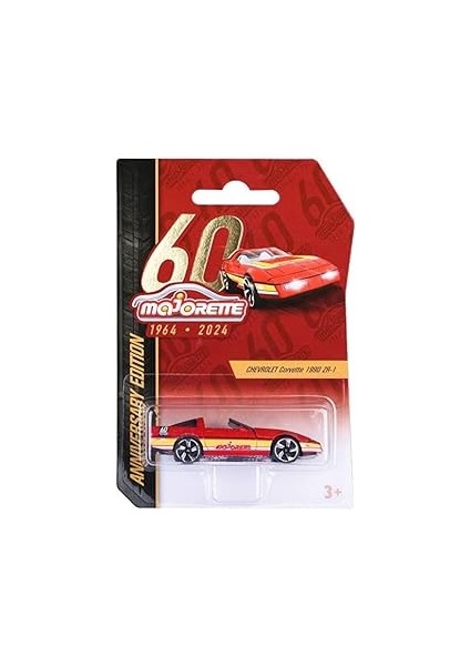Majorette Racing Cars 279D-1 Chevrolet Corvette 1990 Zr-1 Kırmızı