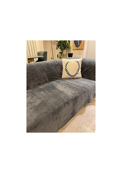 Mulberry Antrasit Wellsoft Koltuk Örtüsü 220X230