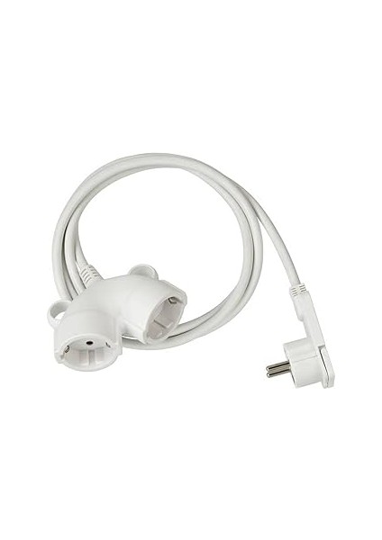 Brennenstuhl Kaliteli Plastik Uzatma Kablosu, Yassı Fişli (Iç Mekan Için Çoklu Fiş, 3 M Kablo, Çift